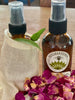 Refreshing herbal mist, perfect to give yourself a refreshing scent, or use in a room and on linens and be transported to another world. This is a virgin run and bottled in 4oz amber glass, and makes a great house warming or birthday gift.  All products grown in accordance w CCOF. California Certified Organic Farmers. Certified organic since 1991